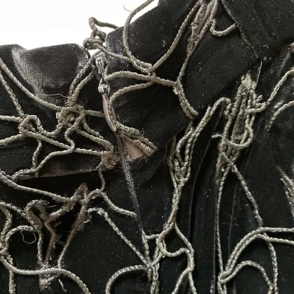 ATELIER VERSACE VTG Woman's Rope&Holes velour Pants 42